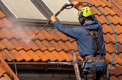 Démoussage et hydrofuge de toiture à Badaroux